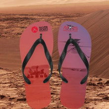 Load image into Gallery viewer, Mars Perseverance Rover & Ingenuity Helicopter Flip-Flops