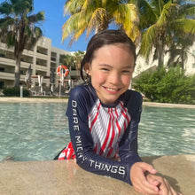 Load image into Gallery viewer, Dare Mighty Things Mars 2020 Parachute Kids Rash Guard (Toddler to Teen)