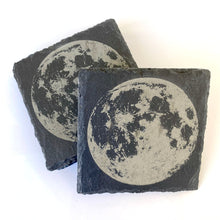 Load image into Gallery viewer, Moon Landing Slate Coaster Set