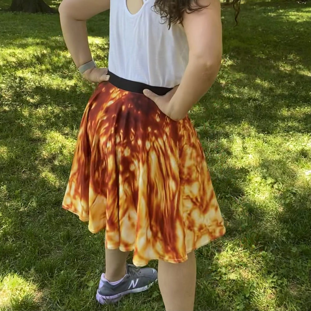 Tie dye clearance skater skirt