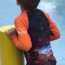 Load image into Gallery viewer, Cosmic Reef Kids Rash Guard (Toddler to Teen)