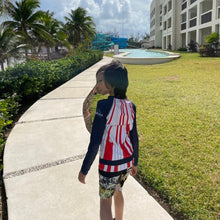 Load image into Gallery viewer, Dare Mighty Things Mars 2020 Parachute Kids Rash Guard (Toddler to Teen)