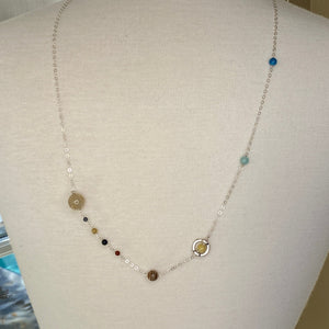 Solar System Sterling Silver Necklace
