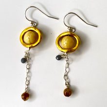 Load image into Gallery viewer, Saturn Dangle Earrings