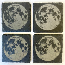 Load image into Gallery viewer, Moon Landing Slate Coaster Set