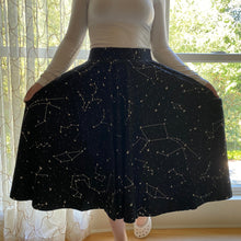 Load image into Gallery viewer, Constellations Glow-In-The-Dark Twirl Skirt