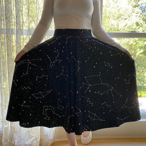 Constellations Glow-In-The-Dark Twirl Skirt