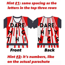 Load image into Gallery viewer, Dare Mighty Things Mars 2020 Parachute Straight Cut T-Shirt