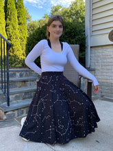 Load image into Gallery viewer, Constellations Glow-In-The-Dark Twirl Skirt