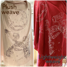 Load image into Gallery viewer, Mars Perseverance Rover + Ingenuity Helicopter Scarf