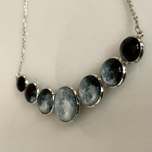 Load image into Gallery viewer, Super Moon Phases Curved Necklace