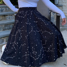 Load image into Gallery viewer, Constellations Glow-In-The-Dark Twirl Skirt