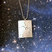 Load image into Gallery viewer, Constellation/Asterism Pinhole Sterling Silver Necklace