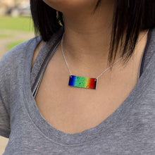 Load image into Gallery viewer, Solar Spectrum Aluminum Bar Necklace