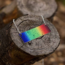 Load image into Gallery viewer, Solar Spectrum Aluminum Bar Necklace