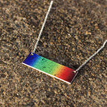 Load image into Gallery viewer, Solar Spectrum Aluminum Bar Necklace