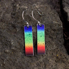 Load image into Gallery viewer, Solar Spectrum Aluminum Bar Earrings
