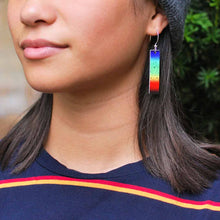 Load image into Gallery viewer, Solar Spectrum Aluminum Bar Earrings