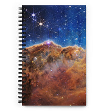 Load image into Gallery viewer, JWST Cosmic Cliffs Carina Nebula Spiral Notebook