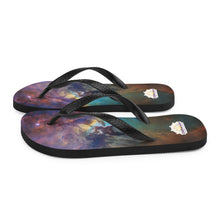 Load image into Gallery viewer, Lagoon Nebula Flip-Flops
