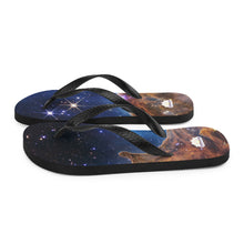 Load image into Gallery viewer, JWST Cosmic Cliffs Carina Nebula Flip-Flops