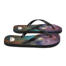 Load image into Gallery viewer, Lagoon Nebula Flip-Flops