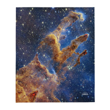 Load image into Gallery viewer, JWST Pillars of Creation Throw Blanket