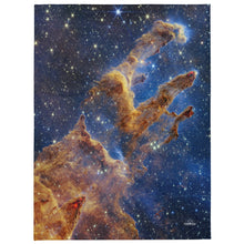 Load image into Gallery viewer, JWST Pillars of Creation Throw Blanket