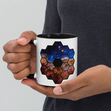 Load image into Gallery viewer, JWST Mirror Cosmic Cliffs Carina Nebula Mug with Color Inside