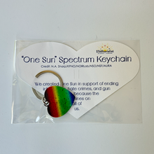 Load image into Gallery viewer, One Sun Heart Spectrum Keychain