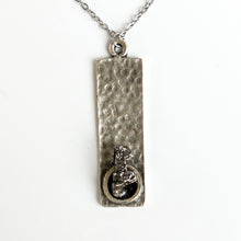 Load image into Gallery viewer, Meteorite Rectangle Pendant Necklace