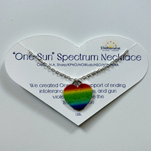 Load image into Gallery viewer, One Sun Heart Spectrum Necklace