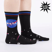 Load image into Gallery viewer, NASA Logo “I Need Space” Crew Socks