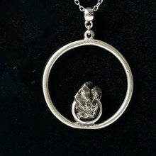 Load image into Gallery viewer, Meteorite Circle Pendant Necklace