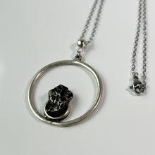 Load image into Gallery viewer, Meteorite Circle Pendant Necklace