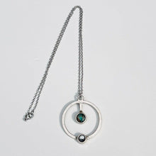 Load image into Gallery viewer, Earth-Moon Orbit Pendant Necklace