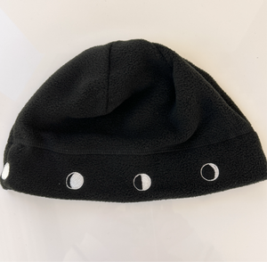 Moon Phases Fleece Beanie