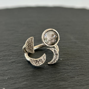 Moon Phases Sculptural Ring