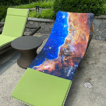 Load image into Gallery viewer, JWST Cosmic Cliffs of the Carina Nebula Beach Towel