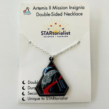 Load image into Gallery viewer, Artemis II Mission Insignia Double-Sided Necklace