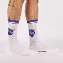 Load image into Gallery viewer, NASA Logo Athletic Ribbed Crew Socks