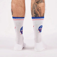 Load image into Gallery viewer, NASA Logo Athletic Ribbed Crew Socks