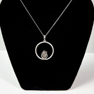 Meteorite Circle Pendant Necklace