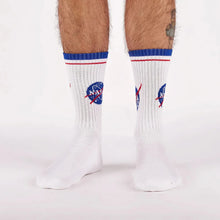 Load image into Gallery viewer, NASA Logo Athletic Ribbed Crew Socks
