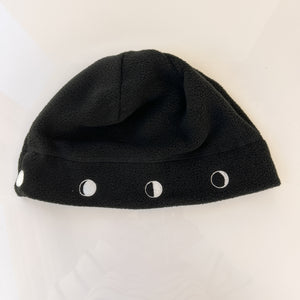 Moon Phases Fleece Beanie