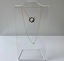 Load image into Gallery viewer, Solar Eclipse 3D Printed Precious Metal Necklace