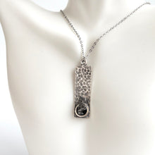Load image into Gallery viewer, Meteorite Rectangle Pendant Necklace