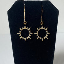 Load image into Gallery viewer, Sparkling Total Solar Eclipse Earrings