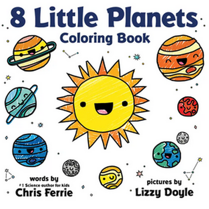 8 Little Planets Coloring Book