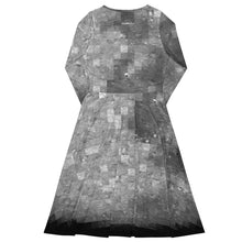 Load image into Gallery viewer, LRO Moon Mosaic Long-Sleeve Midi Dress with Pockets